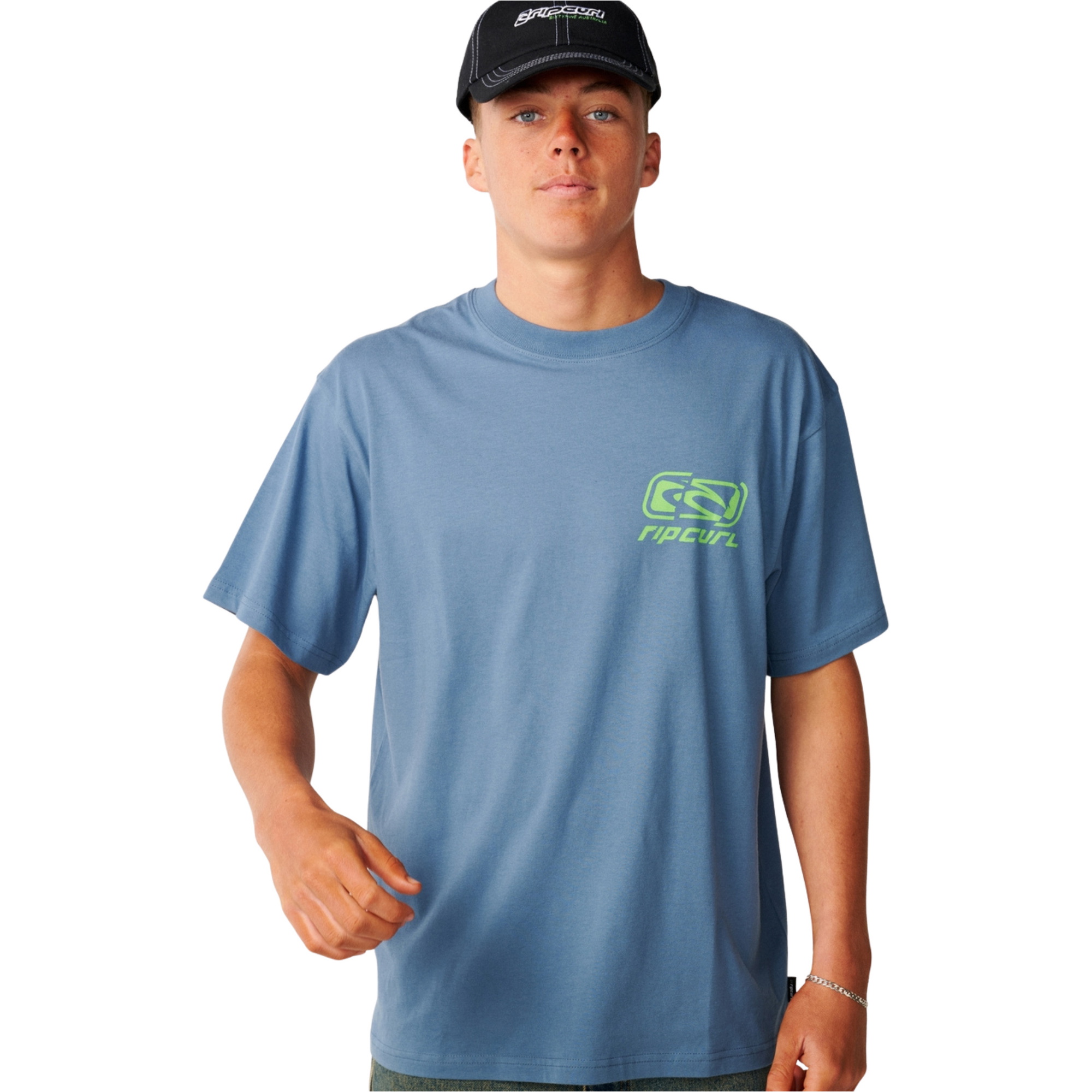 2026 Rip Curl M&auml;nner Archiv Gerissenes T-Shirt 12PMTE - Bluefin